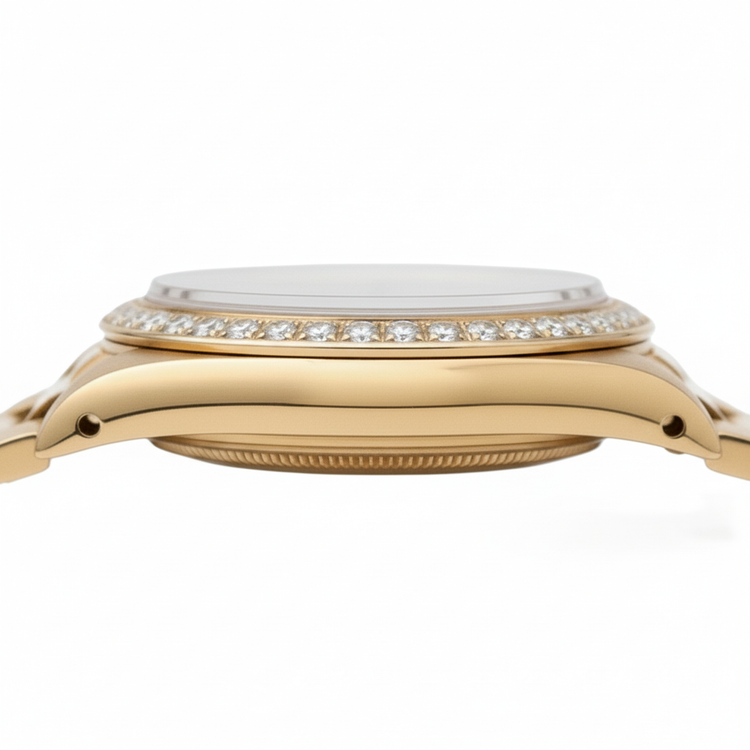 Datejust Rolex still présidentiel cadran diamant cadran bâton de champagne G