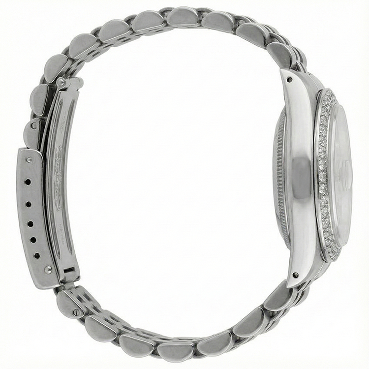 Datejust acier inoxydable jubilé diamant dame Rolex Montre Champagne Diamant