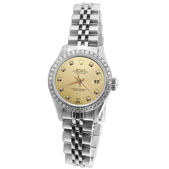 Datejust acier inoxydable jubilé diamant dame Rolex Montre 