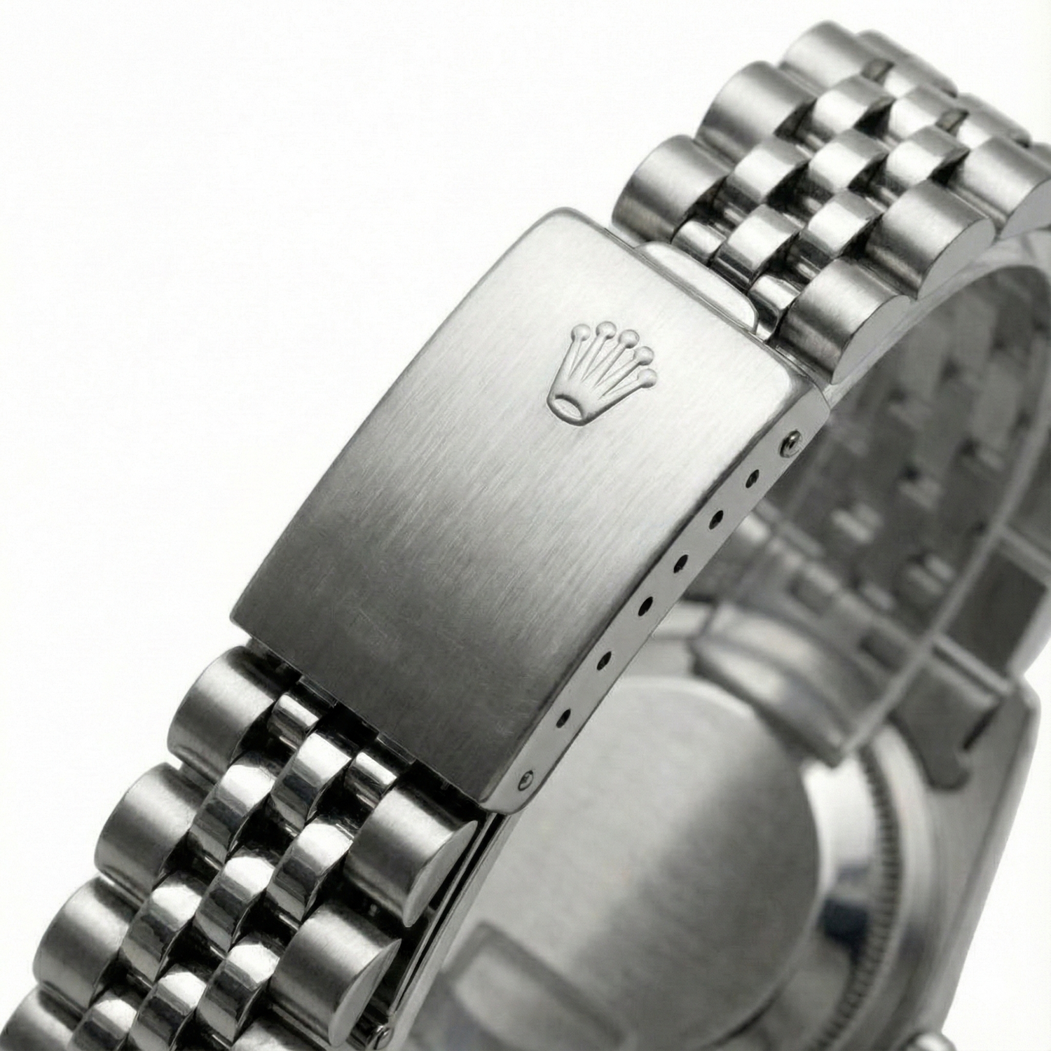 Datejust stick Cadran Lunette Cannelée Montre Rolex acier inoxydable jubilé