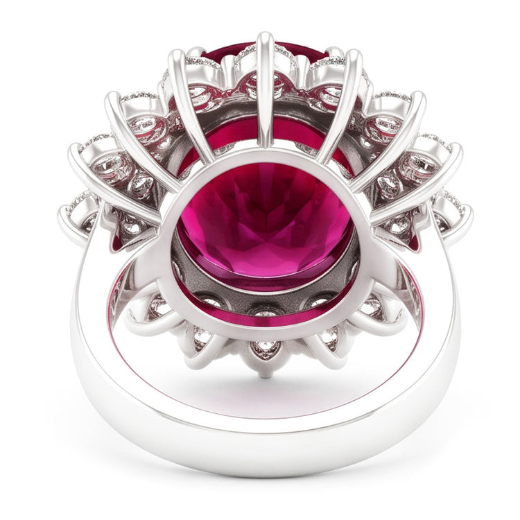De luxe Bague Pierre de Couleur avec Tourmaline Bague