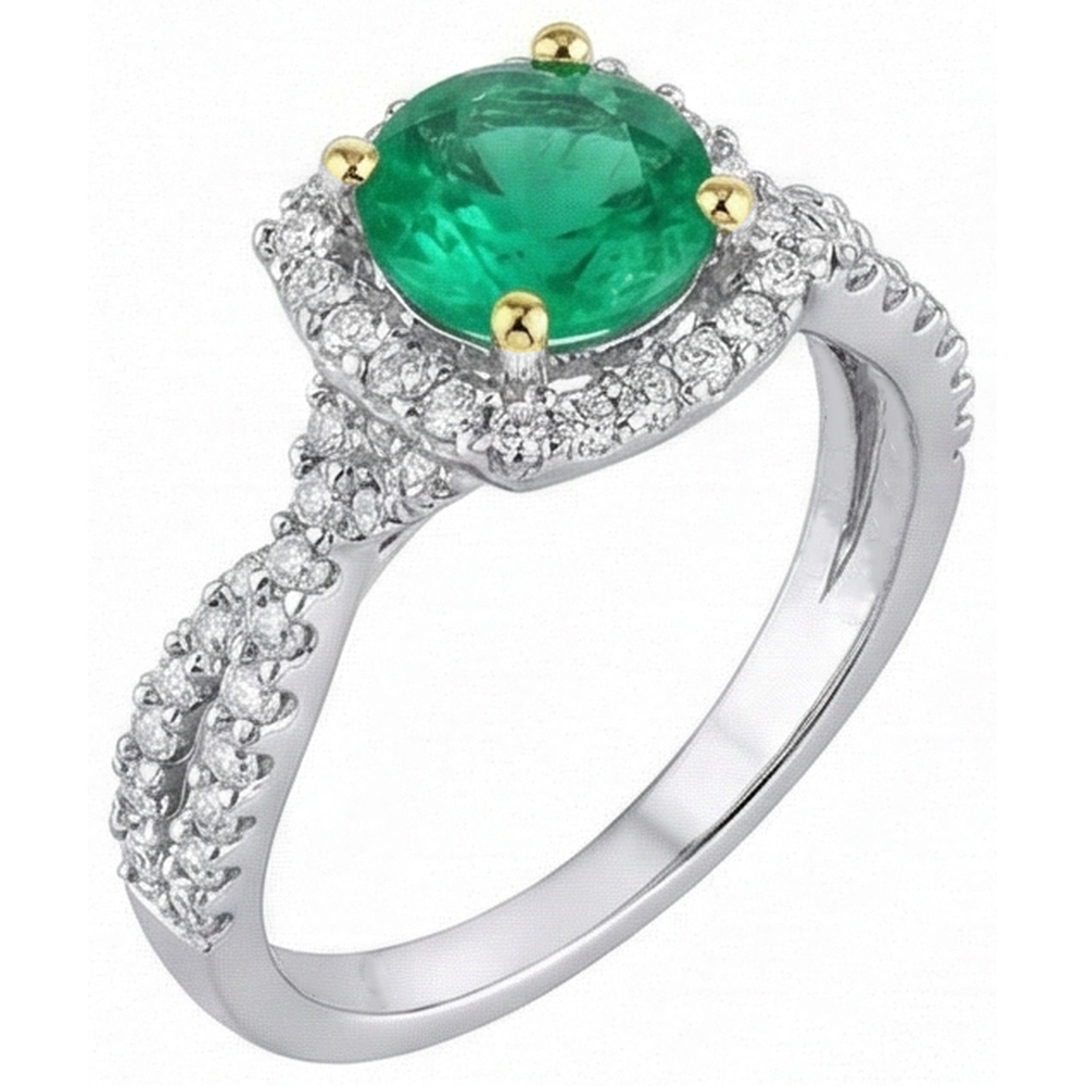 Chatoyant Bague Pierre Précieuse 2 carats – vue de face