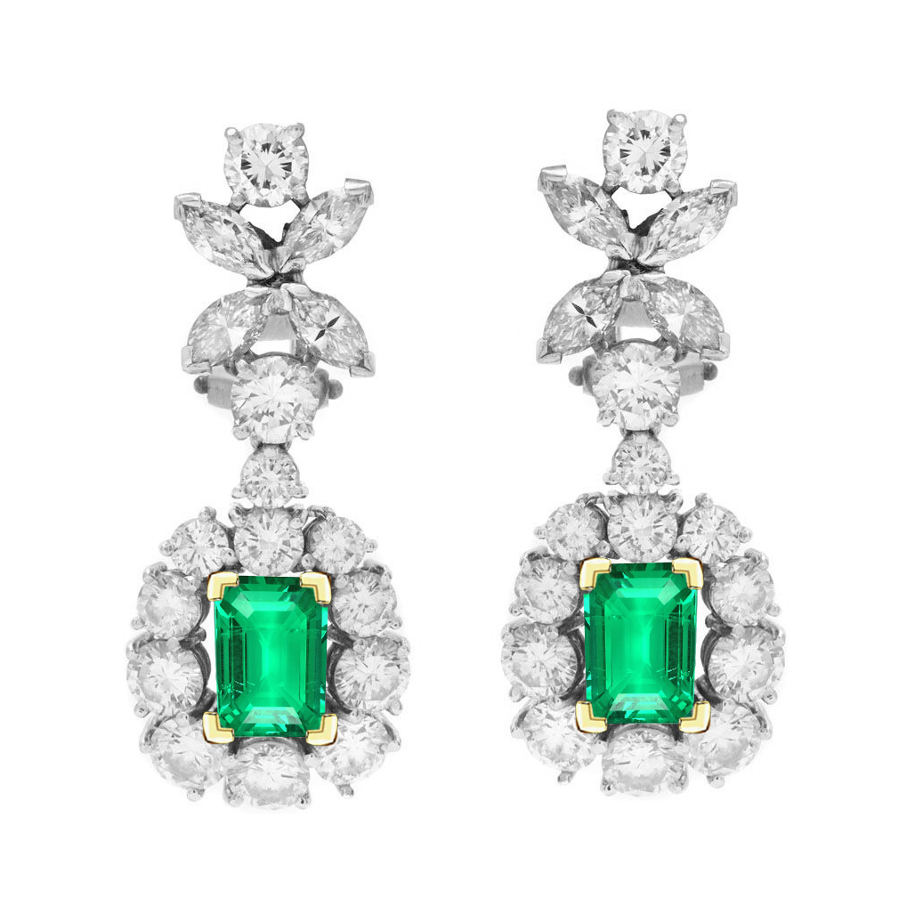Raffiné Émeraude Fine Gemstone Earring 1,50 carats – vue principale