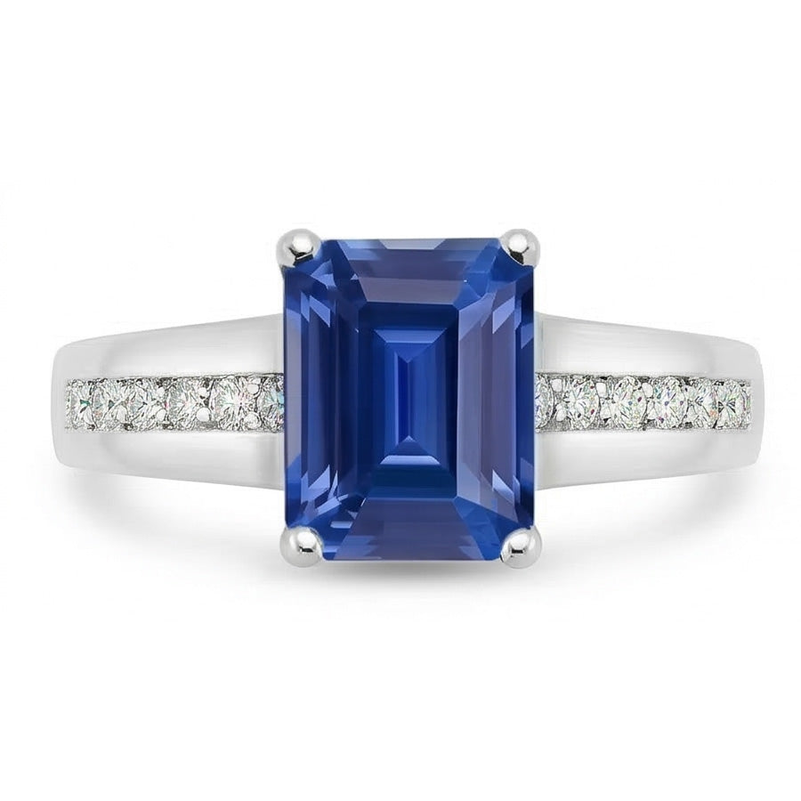 naturel diamant 2.50carats bague angle de côté
