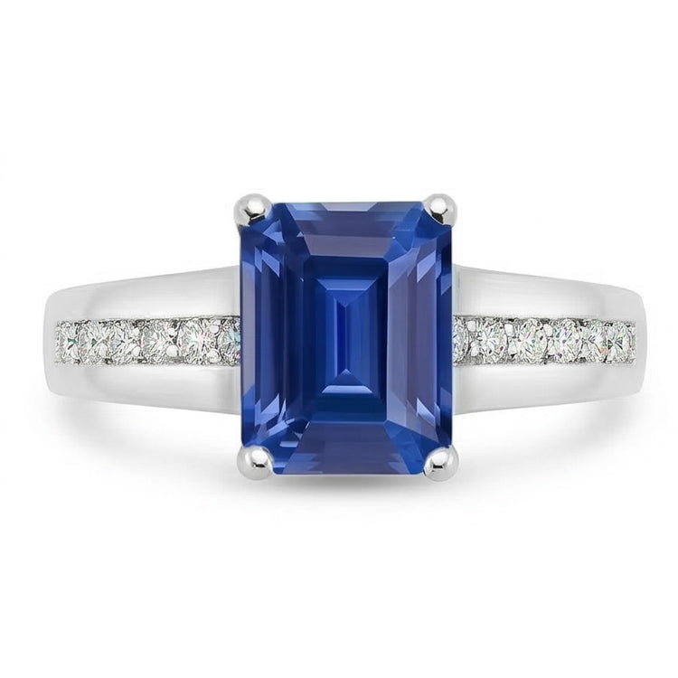 naturel diamant 2.50carats bague angle de côté