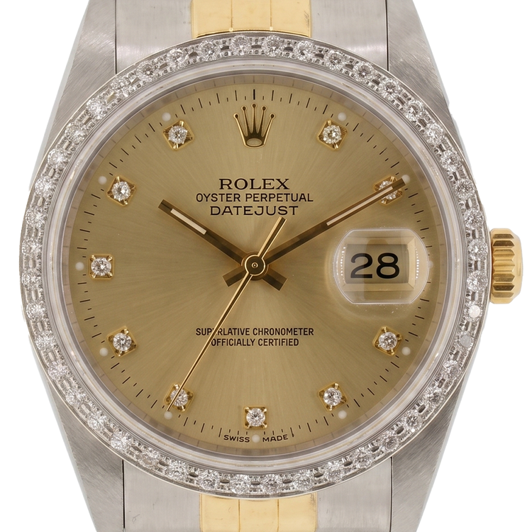 Diamant Champagne Diamant Fin Rolex carats – Gold