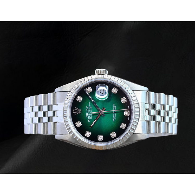 Diamant Fin Rolex – Diamant Vert 0,20 carats Stainless Steel