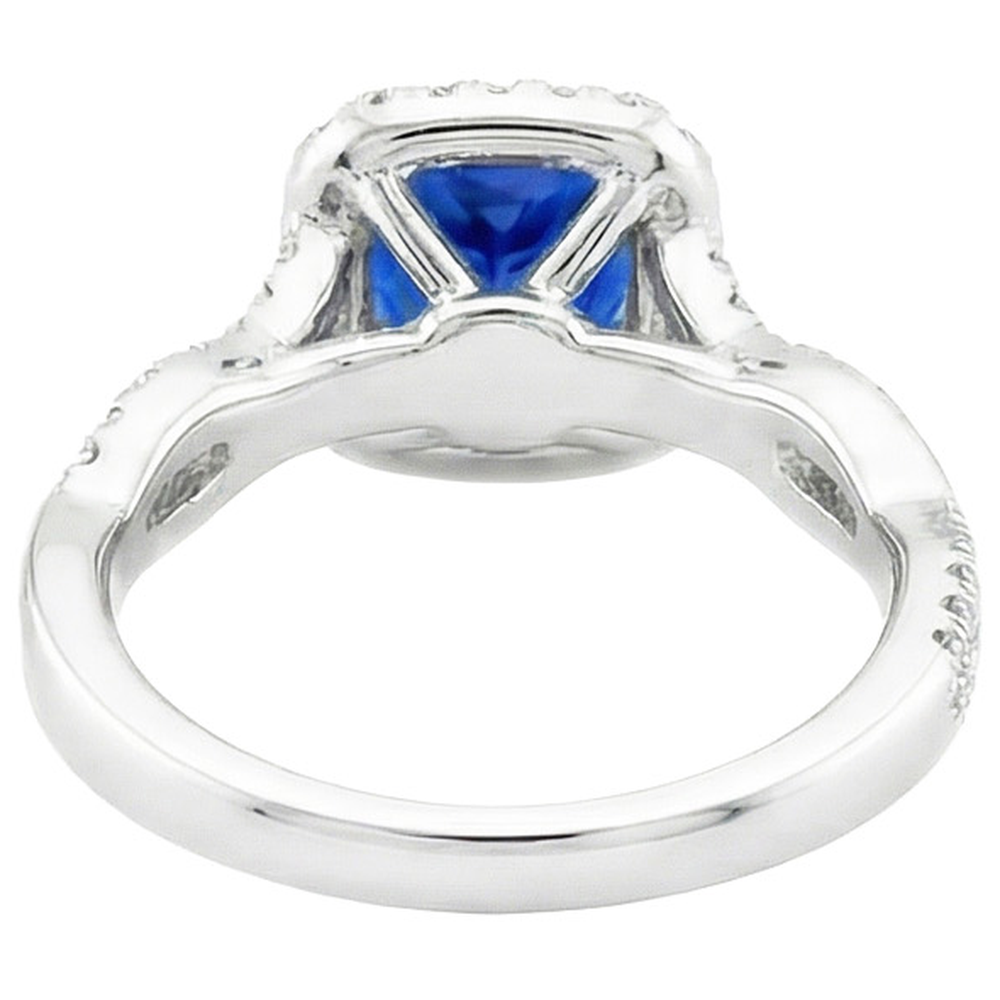 naturel round diamant 3.25carats bague angle de côté
