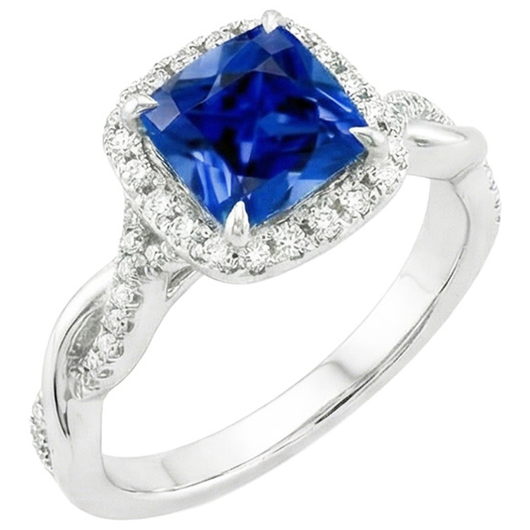 naturel round diamant 3.25carats bague détail rapproché