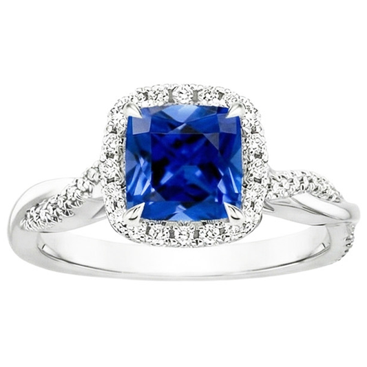 naturel round diamant 3.25carats bague vue de profil