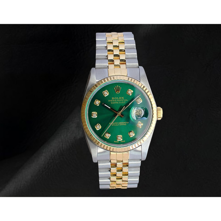 Diamant Vert Diamant Fin Rolex 0,20 carats – Two Tone