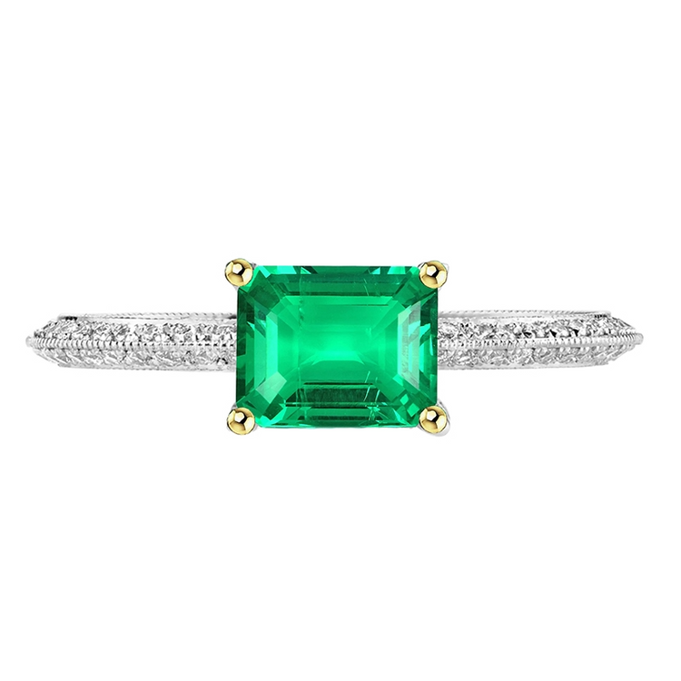 Émeraude Bague Pierre Précieuse – vue principale