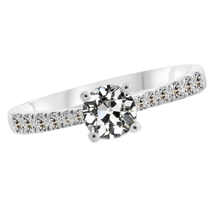 Signature Brillant Solitaire avec Pierres Latérales 2,50 carats – vue principale