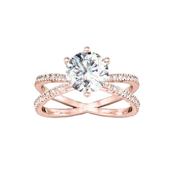 Luxueux Bague de Fiançailles 1 carats – vue principale