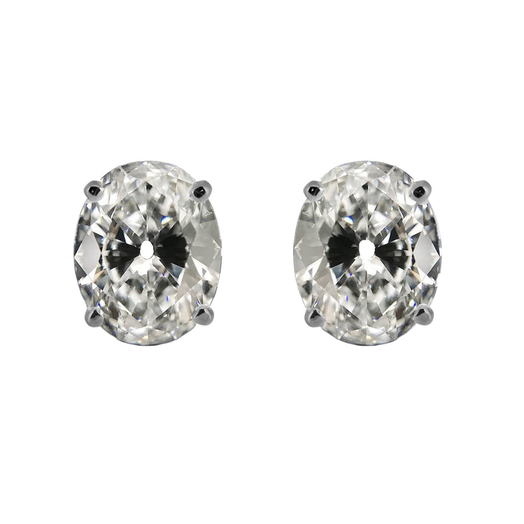 Taille Old Mine Brillant bague en Or Blanc 14 Carats – vue principale