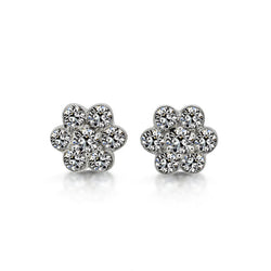 De luxe Diamant Boucles d'Oreilles 7 carats – Or Blanc 14 Carats