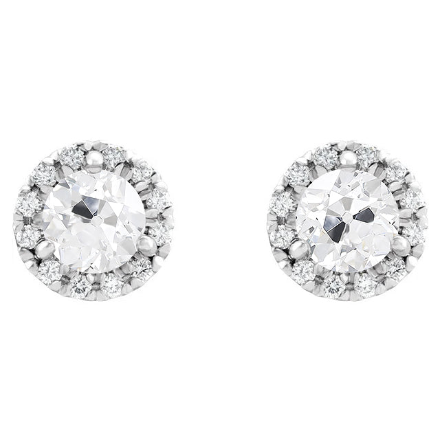 Diamant Boucles d'Oreilles 5-carats Or Blanc 14 Carats – vue principale
