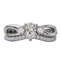 Exquis Coussin Antique Diamant Bague de Fiançailles – 4,50