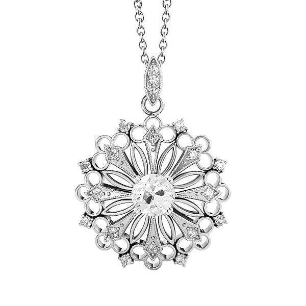 Diamant Fin Pendentif Goutte – vue principale