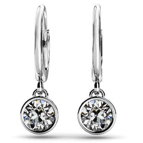 Exquis Brillant Boucles d'Oreilles 2 carats – vue principale