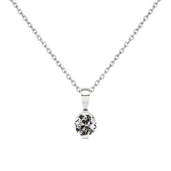 Taille Old Mine Diamant Pendentif en Or 14K Blanc – 1 carats