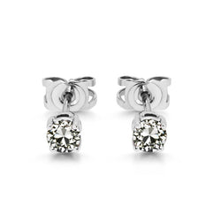 De luxe Old European Diamant Boucles d'Oreilles – 1 carats Or