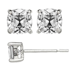 Diamant Fin Puces d'Oreilles – Or Blanc 14 Carats 7 carats