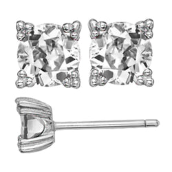 Fait à la main Diamant Fin Puces d'Oreilles 4 carats