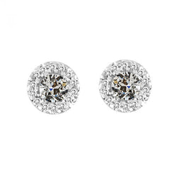 Diamant Pendants d'Oreilles – Taille Old Mine 0,75 carats Or 14K