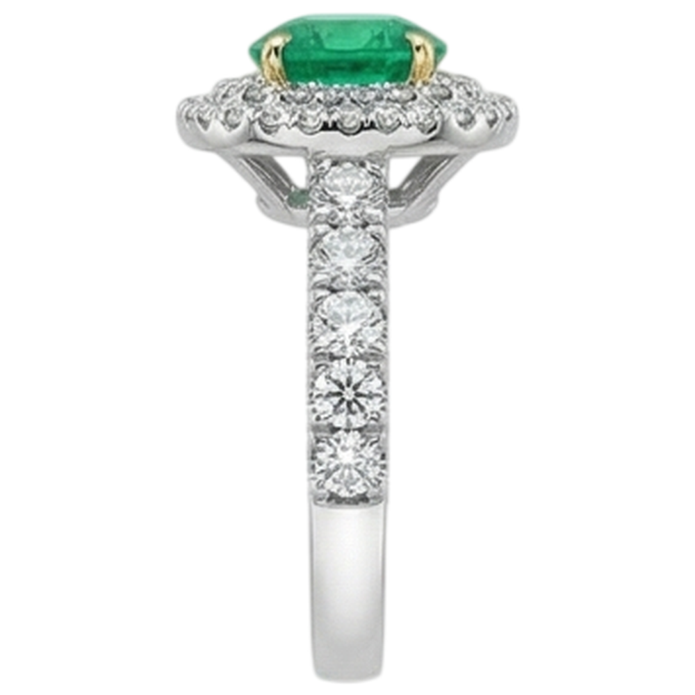 Rayonnant Bague avec Gemme 2,50 carats – vue de dessus