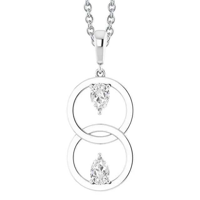 Intemporel Diamant Fin Pendentif Goutte 2 carats – vue principale