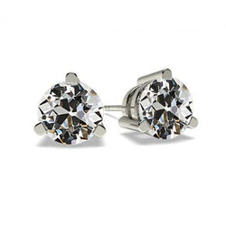 Diamant Fin Pendants d'Oreilles 3 carats G/VS1 – Or Blanc 14