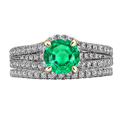 Émeraude Bague avec Gemme fait main 2,50 carats – HarryChadEnt