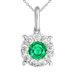 Émeraude Colombienne GIA Certifié Pendentif Pierre Précieuse 2