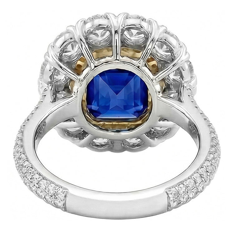 Élégante Bague Saphir Cocktail Diamant