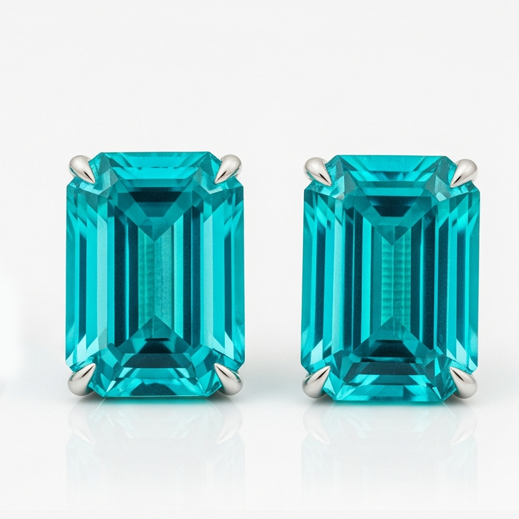 Paraiba Néon Bague Pierre Précieuse – vue principale