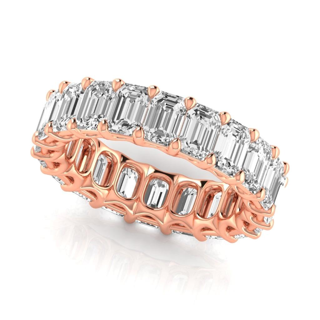 Luxueux Eternity Band 6,60 carats – vue de côté