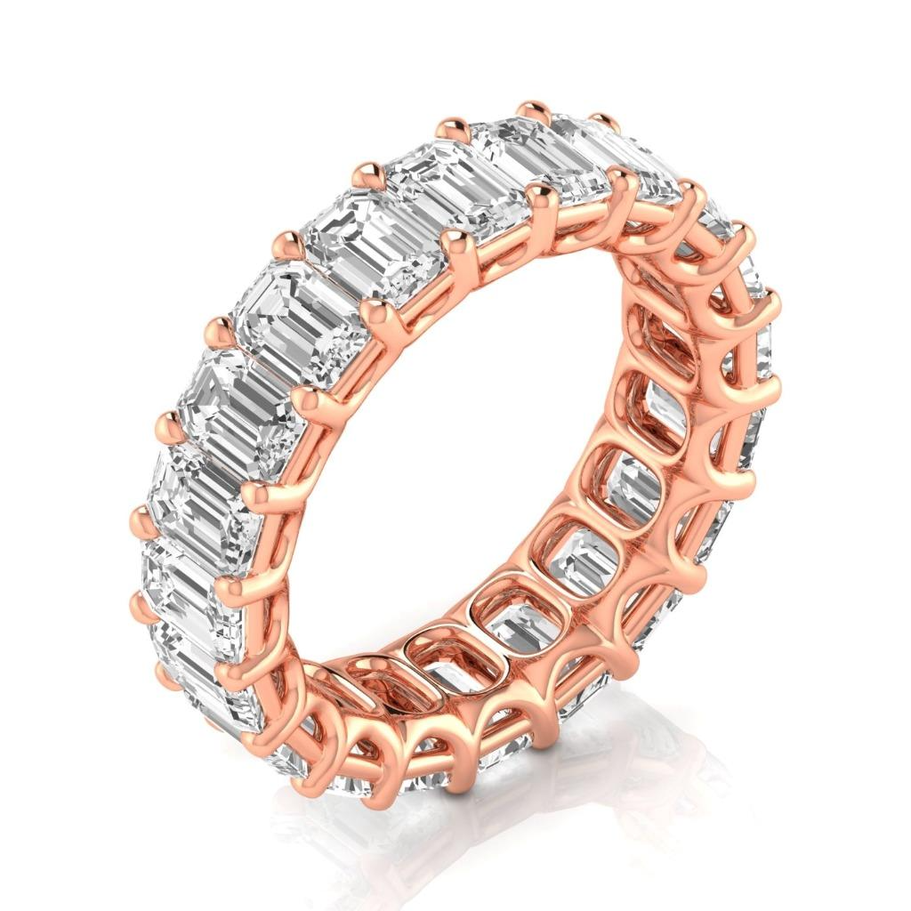 Brillant Eternity Band 6,60 carats Or Rose 14 Carats – vue principale