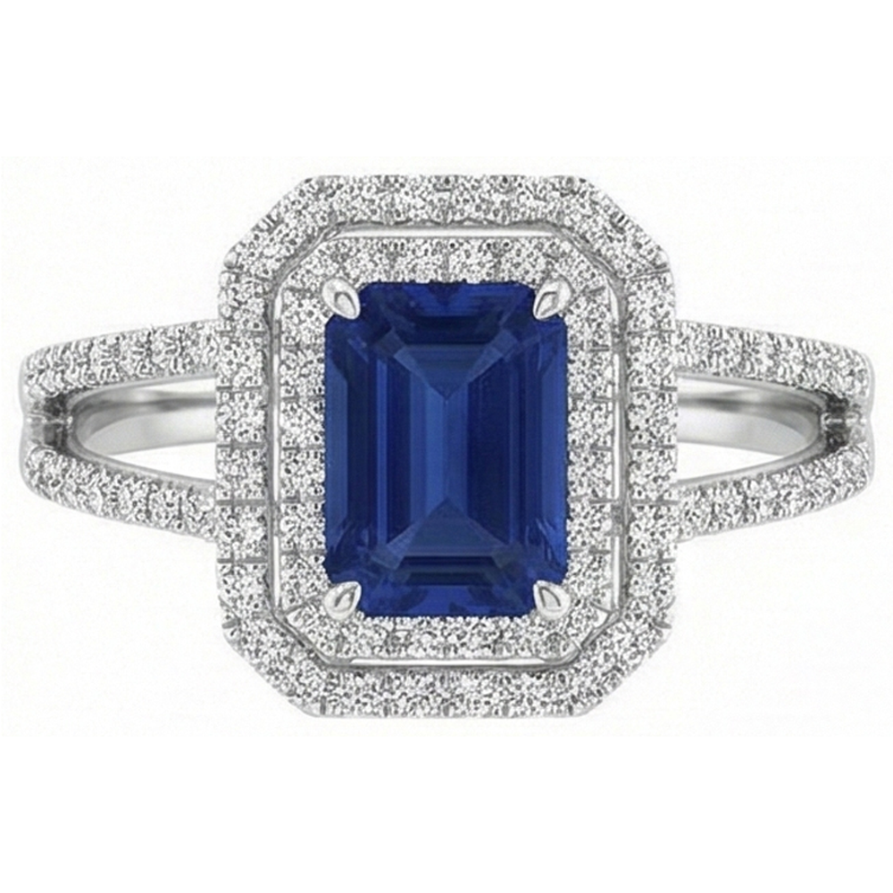 naturel diamant 3carats bague vue de face