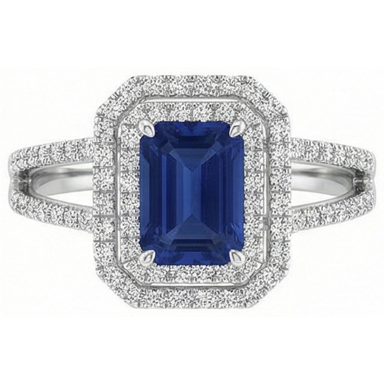 naturel diamant 3carats bague vue de face