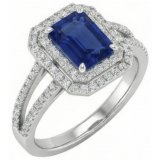 naturel diamant 3carats bague angle de côté