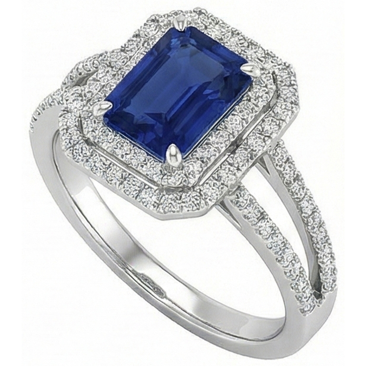 naturel diamant 3carats bague détail rapproché