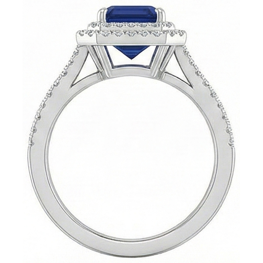 naturel diamant 3carats bague vue de profil
