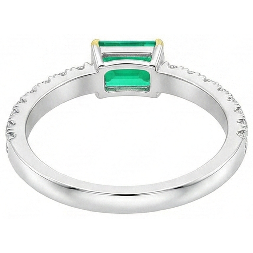 Raffiné Bague Pierre de Couleur 1 carats – vue arrière