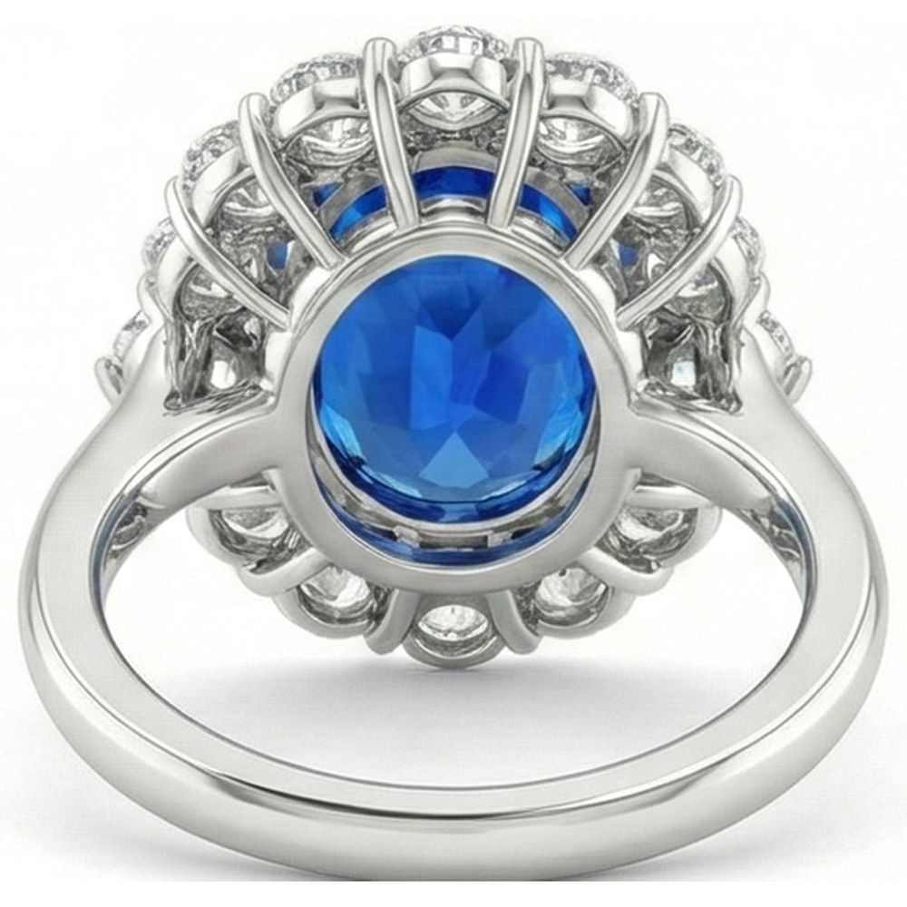 naturel cushion diamant 14carats bague sur blanc