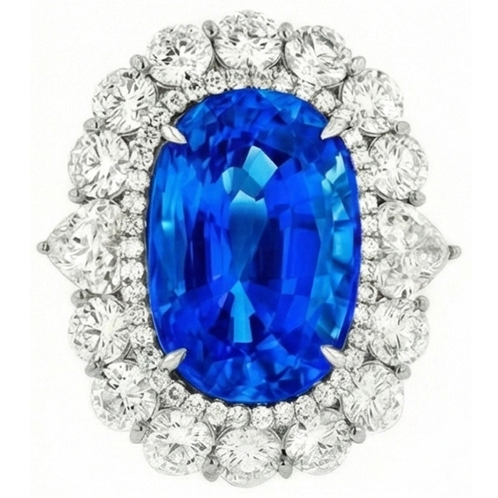 naturel cushion diamant 14carats bague angle de côté