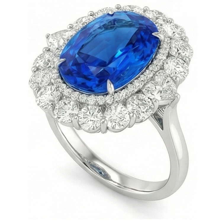 naturel cushion diamant 14carats bague détail rapproché