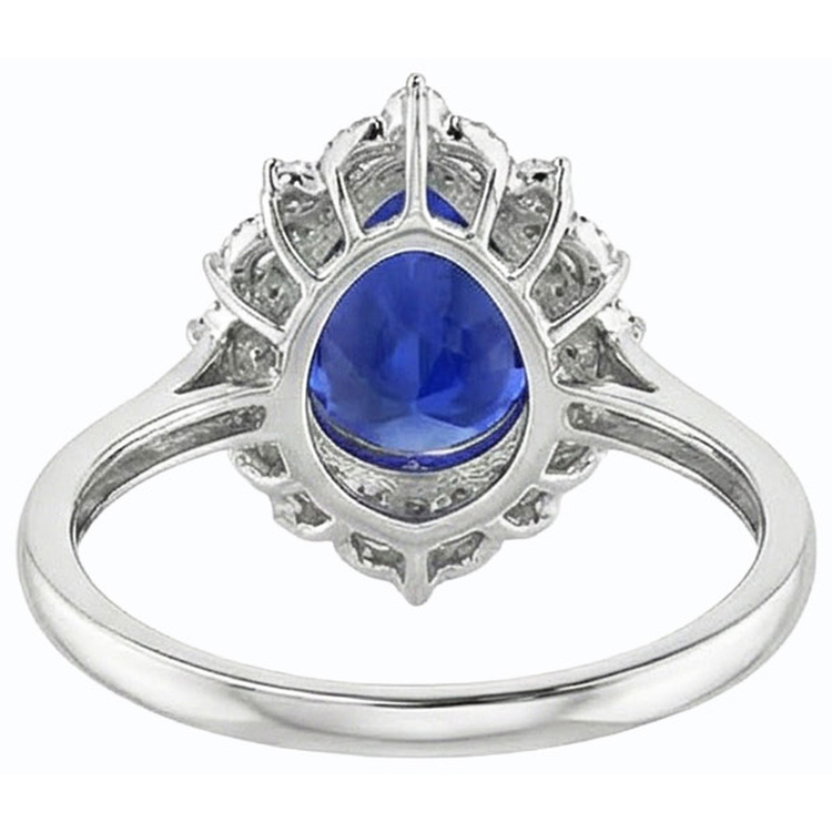 Énorme Bague Saphir Diamant