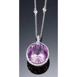 Énorme Collier En Cristal De Kunzite Violet