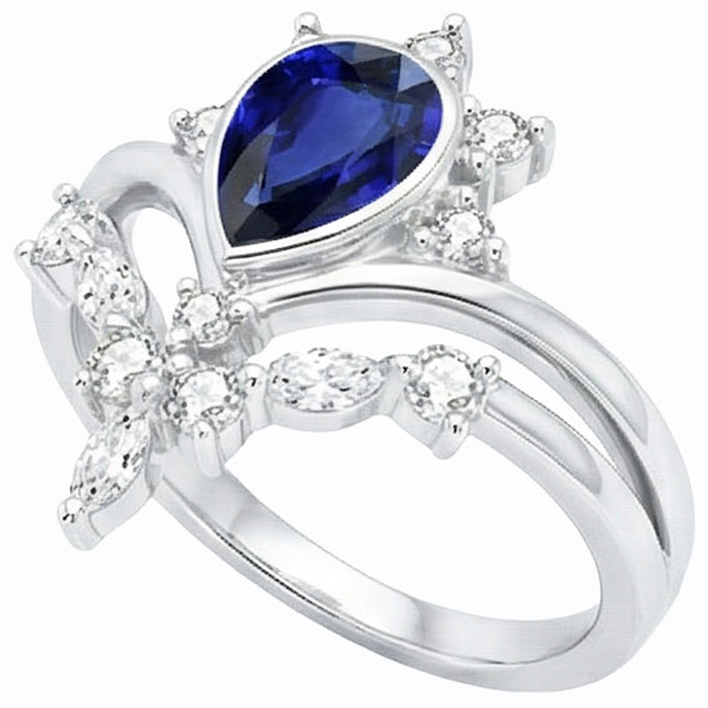 naturel marquise diamant 3carats alliance détail rapproché